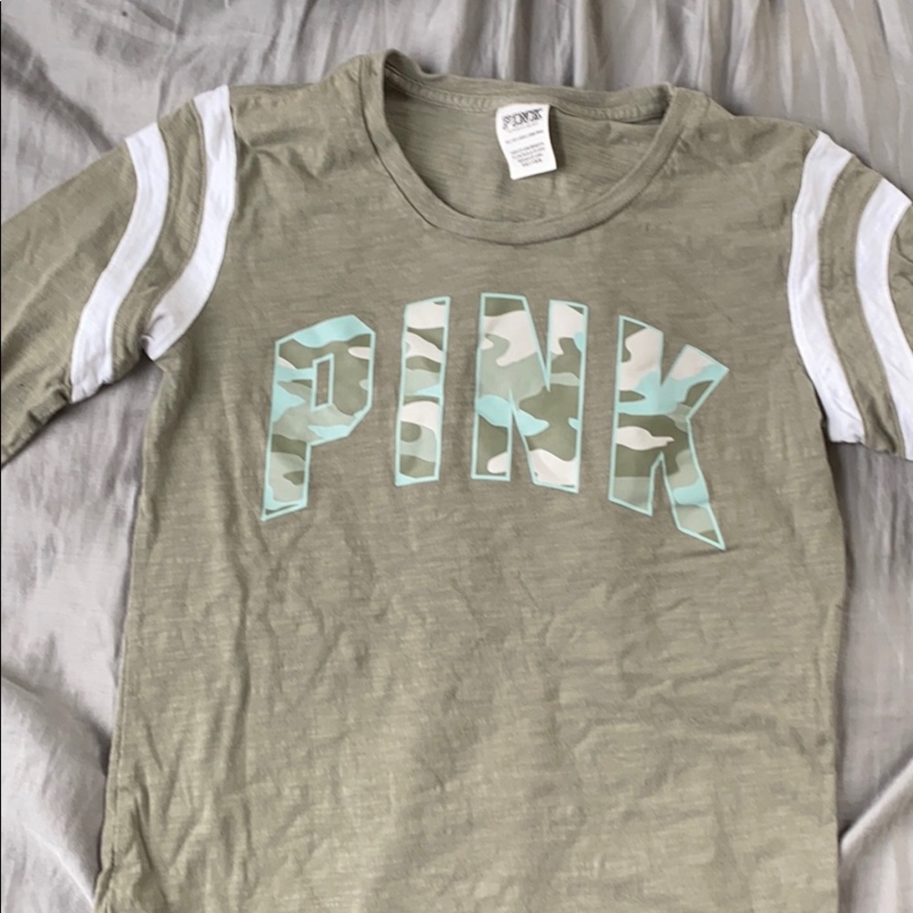 PINK along sleeve